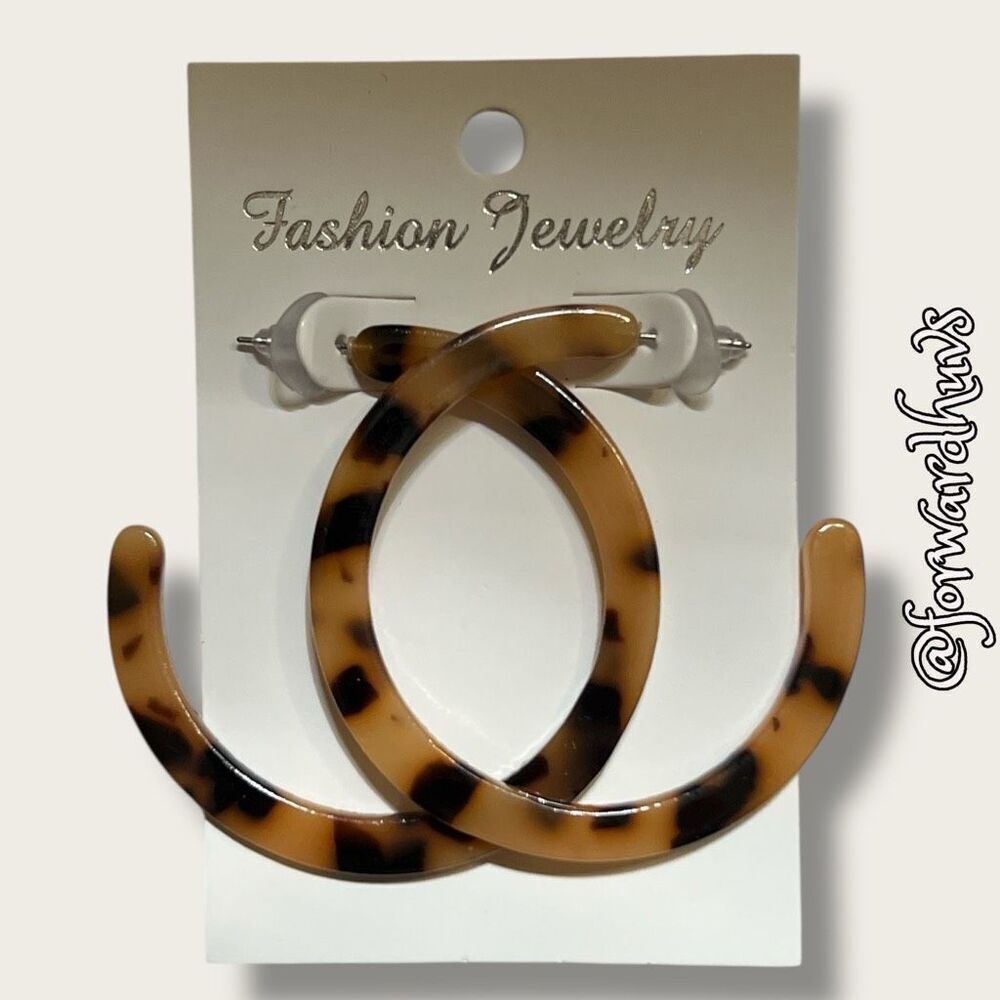Bundle Sale 3 for $15 | Fashion Jewelry Brand Acrylic Hoop Earrings – 1.75”